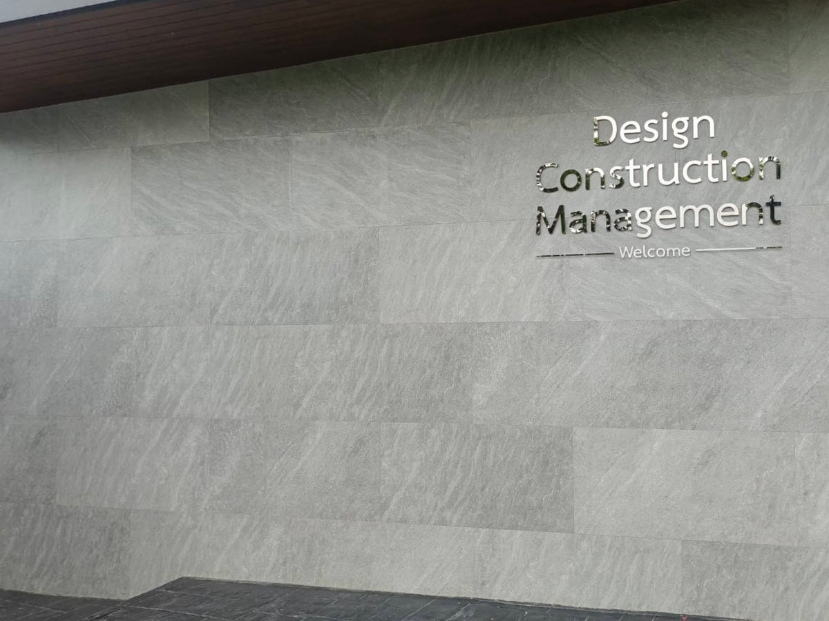 ป้ายบริษัท ติดผนัง - ป้าย ป้ายบริษัท ป้ายสแตนเลส Signage