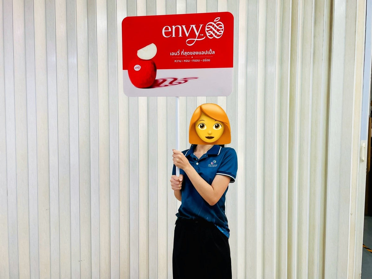 ป้ายถือโฆษณา ป้ายทรูป น้ำหนักเบา พกพาสะดวก พิมพ์คมชัด เหมาะสำหรับโปรโมชัน อีเวนต์ เดินแจก และกิจกรรมรณรงค์