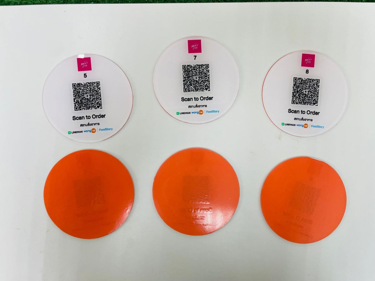 ป้ายคิวอาร์โค้ด QR Code พิมพ์คมชัด สแกนง่าย เหมาะสำหรับป้ายร้านค้า งานอีเวนต์ และโปรโมชัน