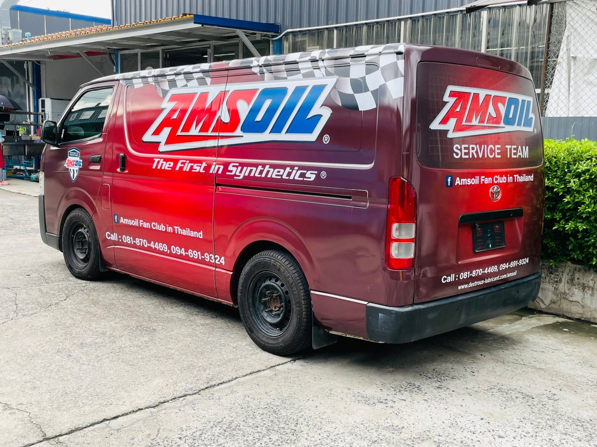 สติ๊กเกอร์ติดรถตู้ Van Wrap Sticker พิมพ์คมชัด วัสดุทนทาน เหมาะสำหรับโฆษณา โปรโมชัน และตกแต่งรถเพื่อสร้างเอกลักษณ์