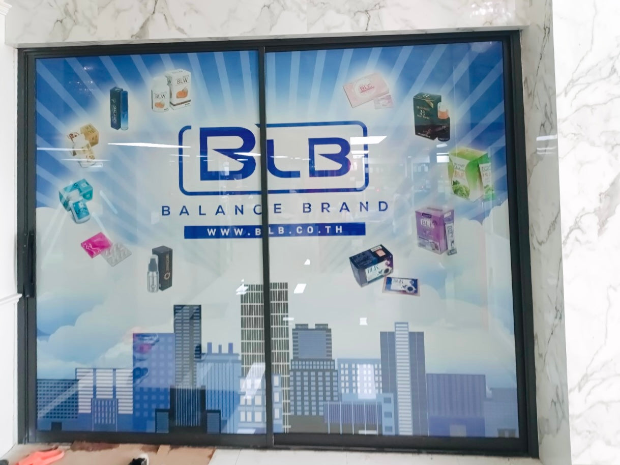 สติ๊กเกอร์ซีทรู See-through One Way Vision มองทะลุจากด้านในได้ พิมพ์คมชัด เหมาะสำหรับติดกระจกอาคารและรถยนต์