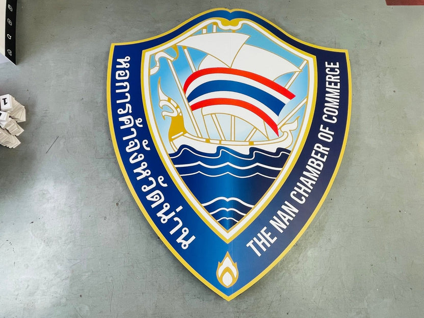 ป้ายโลโก้สแตนเลส ป้ายโลโก้ขนาดใหญ่ โลโก้สแตนเลส ป้ายสแตนเลสขนาดใหญ่ โลโก้สแตนเลสขนาดใหญ่