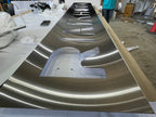 Laser cut stainless steel sign etched metal decorative signage