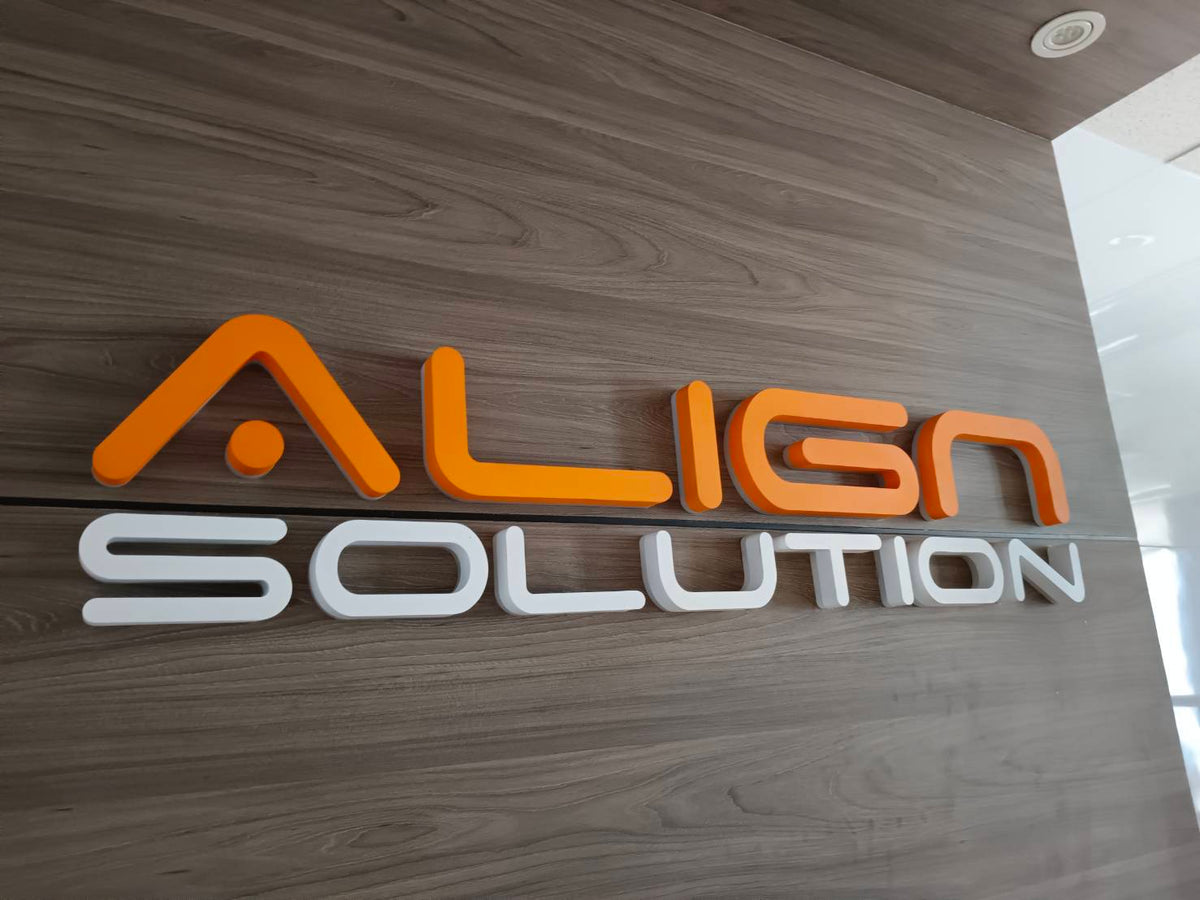 ป้ายไฟออกหลัง และอะคริลิคซ้อนหลัง แสงไฟสวยหรู สะท้อนกำแพงโดดเด่น เหมาะสำหรับป้ายบริษัท ร้านค้า และงานตกแต่งอาคาร