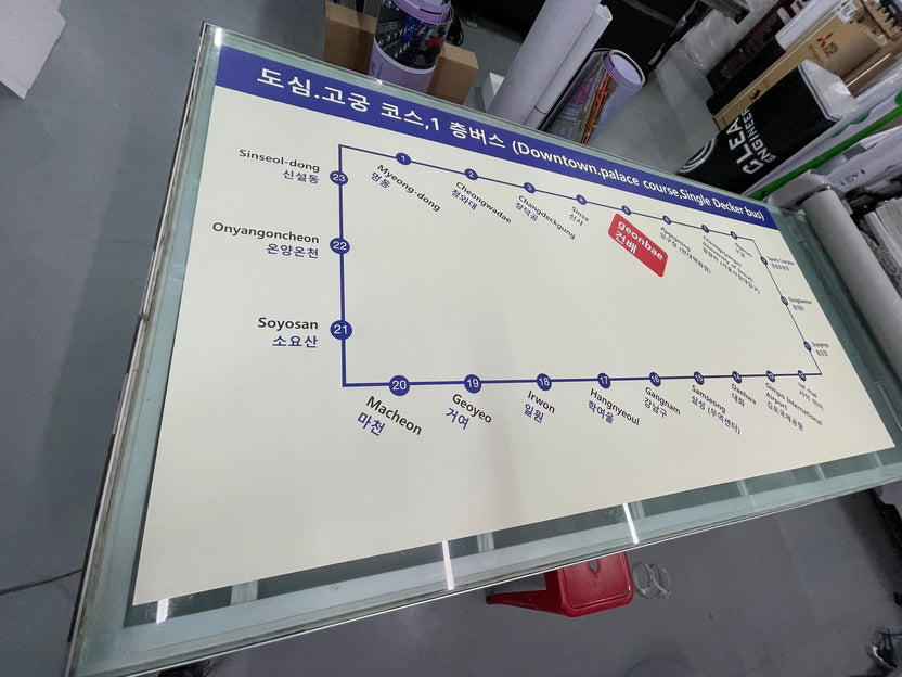 ป้ายแผนผังโครงการ Project plan sign site layout board UV printed outdoor