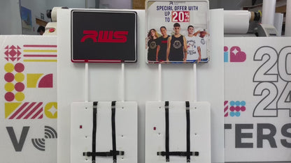 ป้ายถือโฆษณา ป้ายทรูป มีไฟ