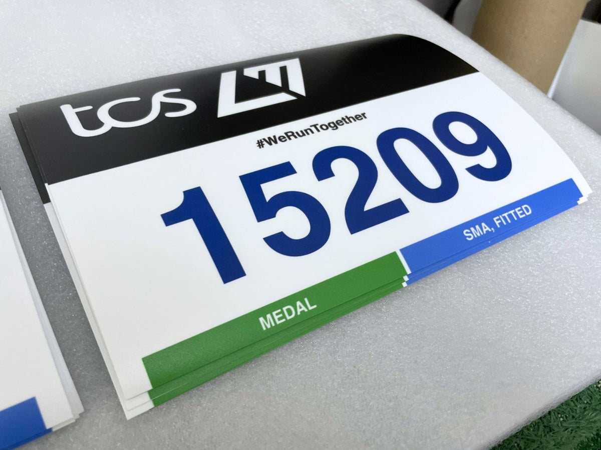 Race BIB Running Number Tag พิมพ์เลขวิ่งไม่ซ้ำแบบ Variable Data