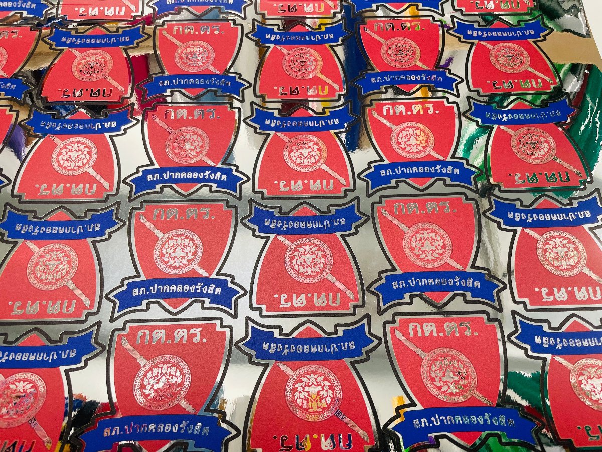 custom PVC Inkjet sticker print service die cut