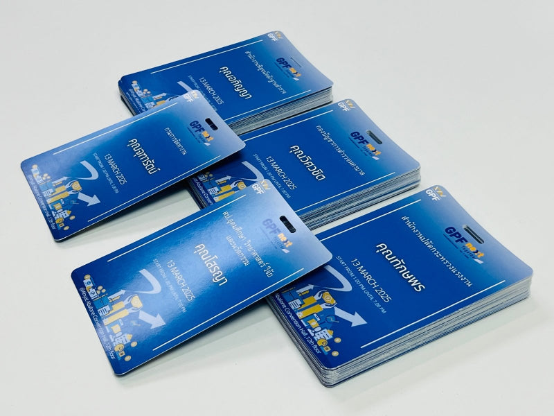 ป้ายห้อยคอ ป้ายคล้องคอ ป้ายชื่อพนักงาน ป้าย staff ดีไซน์ใช้งานสะดวก เหมาะสำหรับงานอีเวนต์และองค์กร