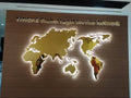 ป้าย แผนที่โลก World Map Board พิมพ์คมชัด รายละเอียดครบ ใช้สำหรับการศึกษา ตกแต่งสำนักงาน โรงเรียน และงานแสดงข้อมูล