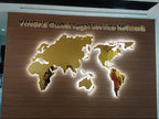 ป้าย แผนที่โลก World Map Board พิมพ์คมชัด รายละเอียดครบ ใช้สำหรับการศึกษา ตกแต่งสำนักงาน โรงเรียน และงานแสดงข้อมูล