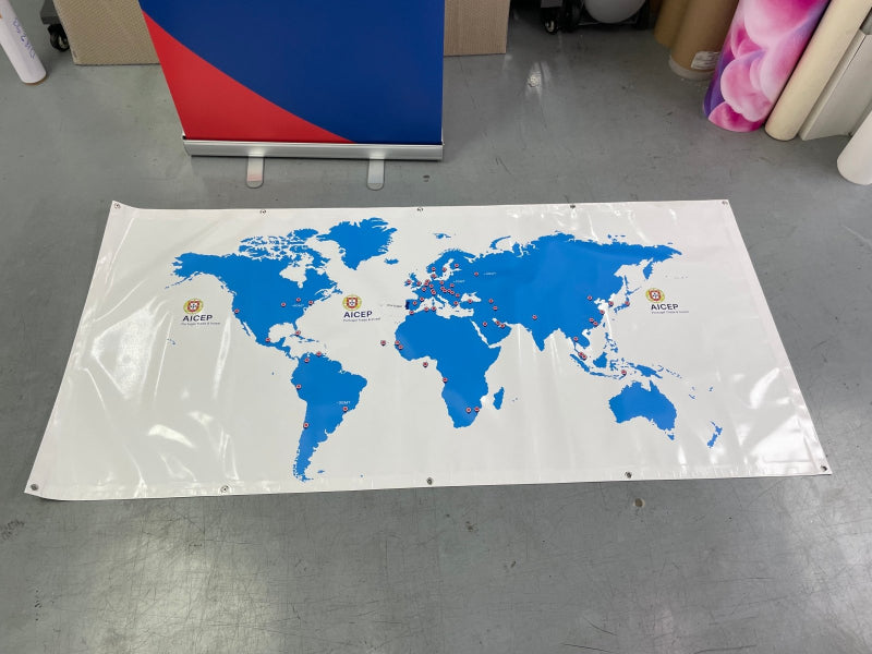 ป้ายแผนที่โลก World Map Board พิมพ์คมชัด รายละเอียดครบ ใช้สำหรับการศึกษา ตกแต่งสำนักงาน โรงเรียน และงานแสดงข้อมูล