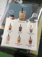 ป้ายเมนูอาหาร ป้ายราคา สำหรับติดผนังและตั้งโต๊ะ พิมพ์คมชัด ใช้งานสะดวก เหมาะสำหรับร้านอาหาร คาเฟ่ และร้านค้า