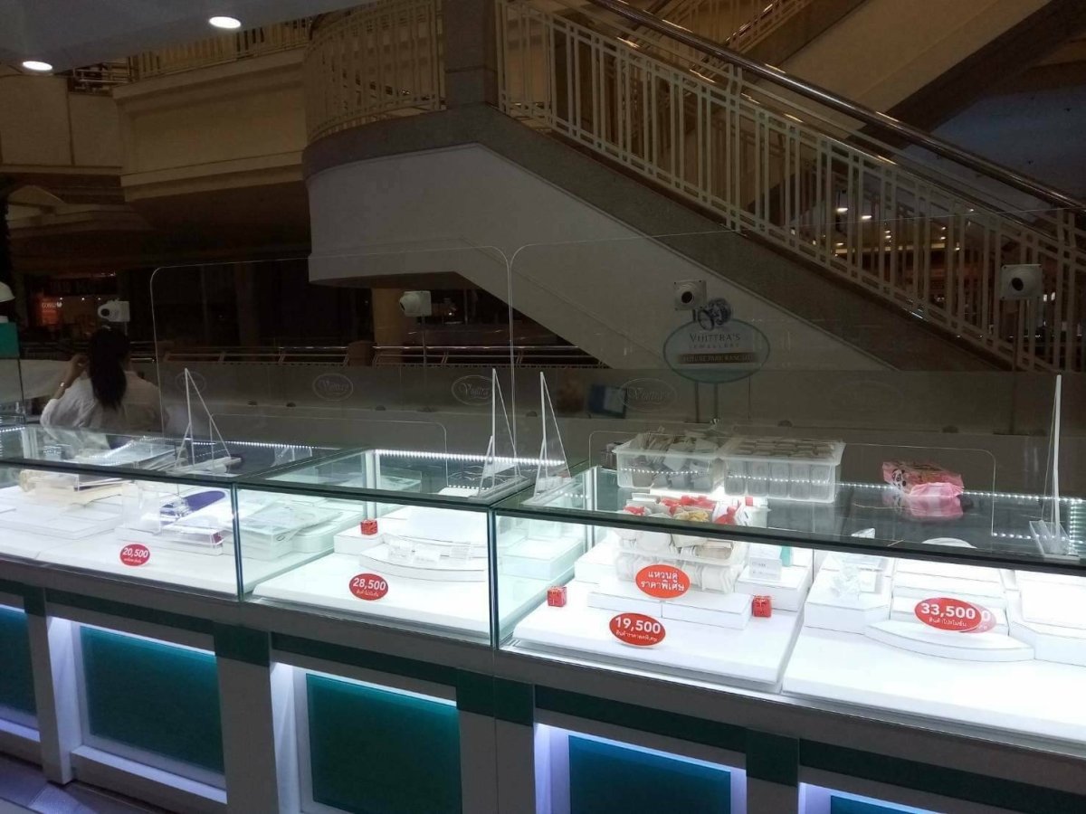 ฉากอะคริลิค ฉากกั้นโควิคสำเร็จรูปและแบบสั่งทำพิเศษ กล่องกันเชื้อ กล่องอะคริลิคตรวจเชื้อ