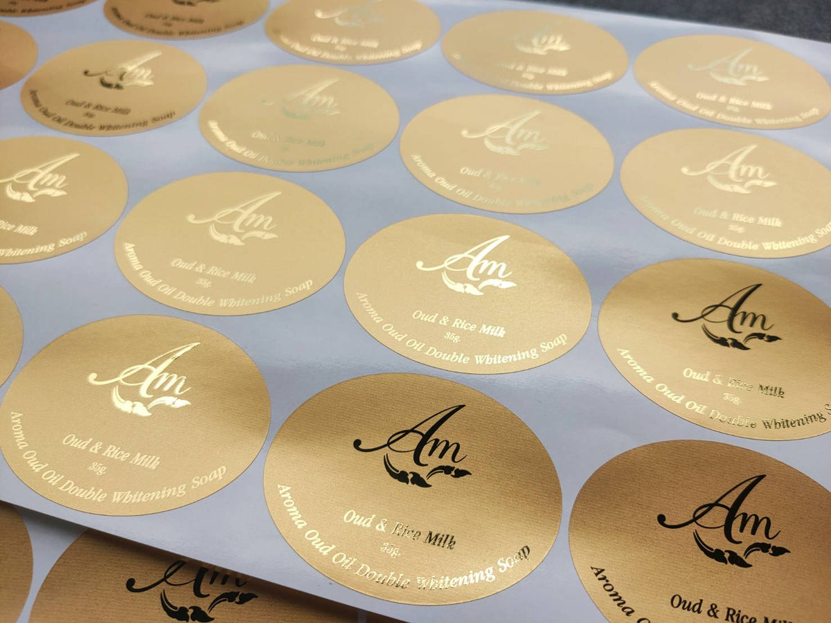 การ์ดฟอยล์ทอง นามบัตร การ์ดงานบวช สติ๊กเกอร์ - Octopus Media Solutions