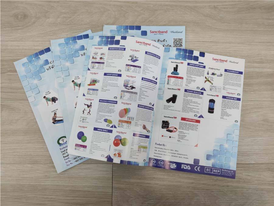 พิมพ์โบรชัวร์ แผ่นพับ leaflet หรือโบรชัวร์ Brochure กระดาษอาร์ตมัน 105 130 157 แกรม