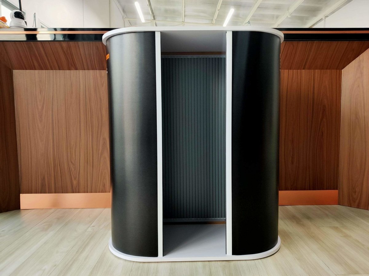 โต๊ะ เคาน์เตอร์ โต๊ะชวนชิม Promotion Counter น้ำหนักเบา ถอดประกอบง่าย เหมาะสำหรับงานอีเวนต์ โปรโมชัน และออกบูธ