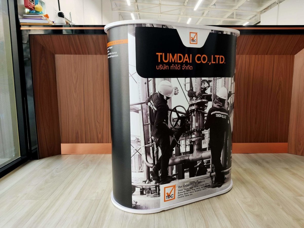 โต๊ะ เคาน์เตอร์ โต๊ะชวนชิม Promotion Counter น้ำหนักเบา ถอดประกอบง่าย เหมาะสำหรับงานอีเวนต์ โปรโมชัน และออกบูธ