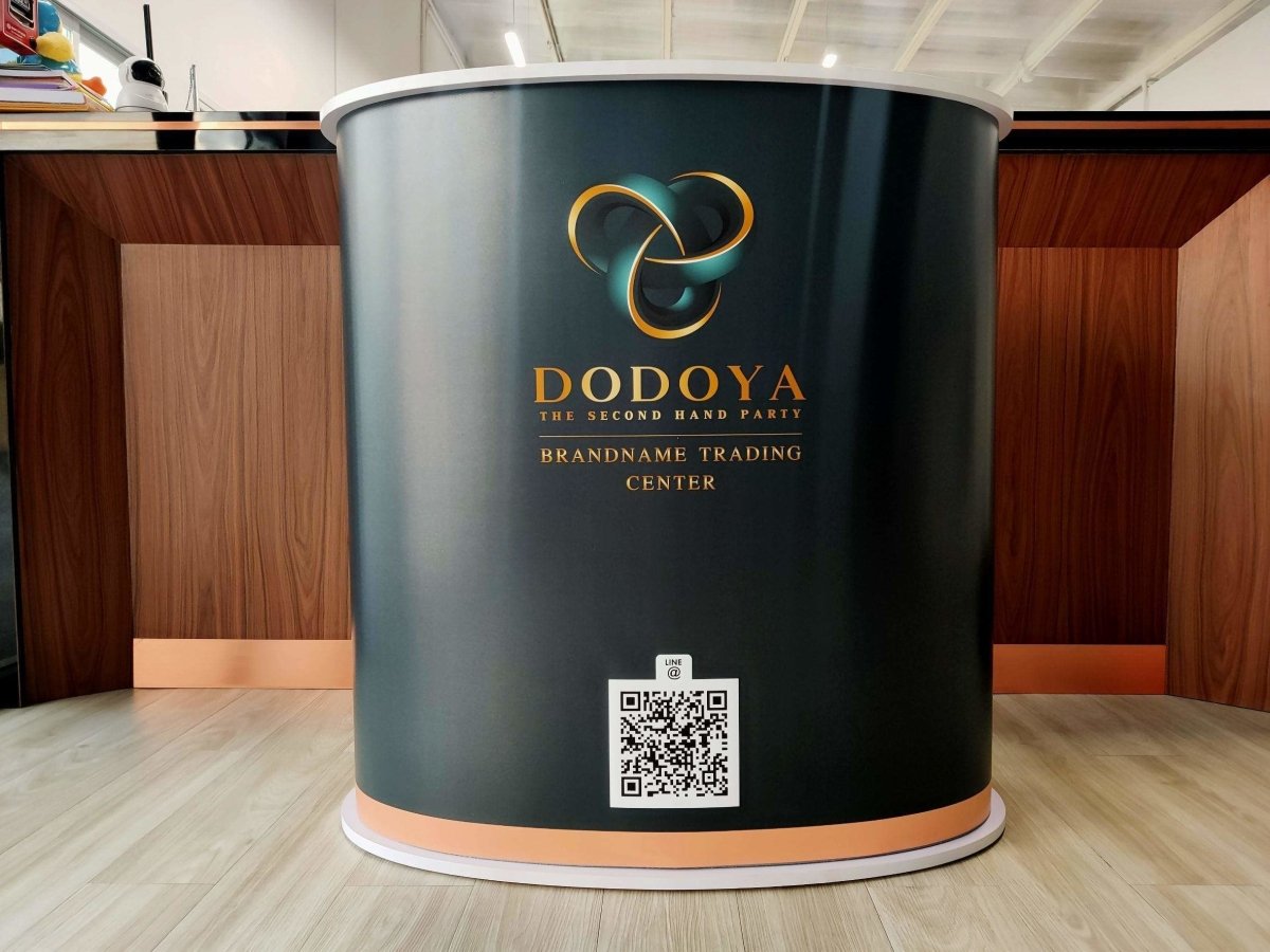 โต๊ะ เคาน์เตอร์ โต๊ะชวนชิม Promotion Counter น้ำหนักเบา ถอดประกอบง่าย เหมาะสำหรับงานอีเวนต์ โปรโมชัน และออกบูธ