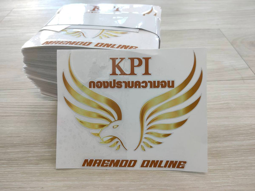 สติ๊กเกอร์กันน้ำ สติ๊กเกอร์ PVC PP สติ๊กเกอร์ไดคัท - Octopus Media Solutions