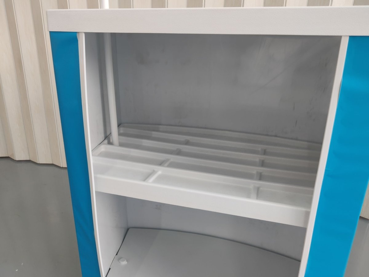 โต๊ะ เคาน์เตอร์ โต๊ะชวนชิม Promotion Counter น้ำหนักเบา ถอดประกอบง่าย เหมาะสำหรับงานอีเวนต์ โปรโมชัน และออกบูธ