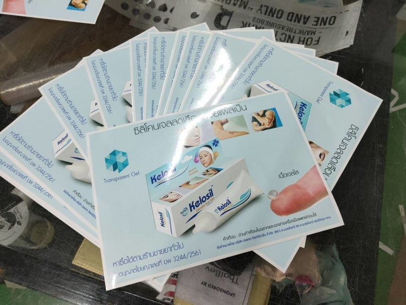 สติ๊กเกอร์ฉลากสินค้ากันน้ำขาวด้าน สติกเกอร์แปะซองชา ไดคัทสี่เหลี่ยม พร้อมใช้งาน Label สติกเกอร์ฉลาก สติกเกอร์กระปุกน้ำพริก