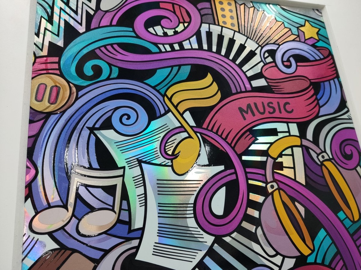 สติ๊กเกอร์โฮโลแกรม Hologram Sticker กันปลอม สะท้อนแสงหลากสี เพิ่มมูลค่าแบรนด์ เหมาะสำหรับฉลากสินค้า และงานพรีเมียม