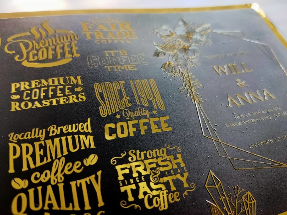 สติ๊กเกอร์สีทอง และสติ๊กเกอร์สีเงิน พิมพ์หรูหรา เพิ่มมูลค่าสินค้า เหมาะสำหรับฉลากบรรจุภัณฑ์ งานพรีเมียม และงานตกแต่ง