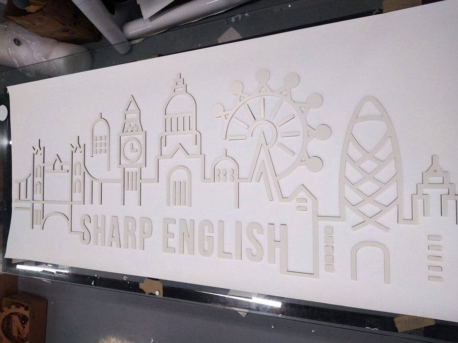 ป้ายพลาสวูดตัวอักษร ป้ายพลาสวูด แผ่นพลาสวูด ป้ายร้านกาแฟ ไดคัททำสี มีความหนาตั้งแต่ 2 มม ถึง 25 มม