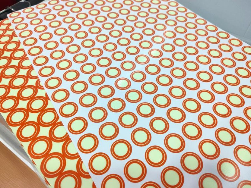 สติ๊กเกอร์เรืองแสง พรายน้ำ Glow in the Dark Sticker มองเห็นชัดในที่มืด เหมาะสำหรับงานตกแต่ง ป้ายความปลอดภัย และงานดีไซน์