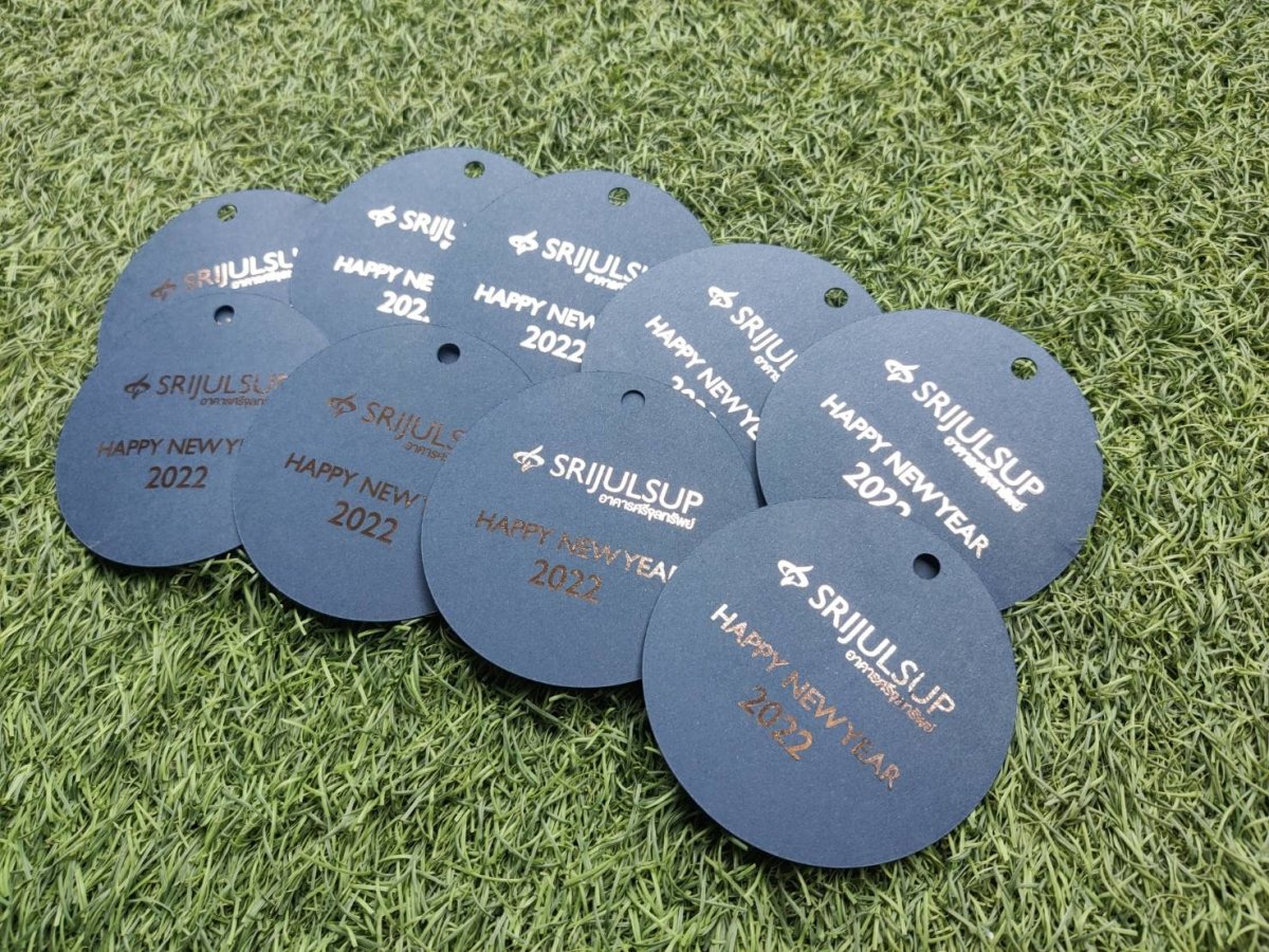 การ์ดฟอยล์ทอง นามบัตร การ์ดงานบวช สติ๊กเกอร์ - Octopus Media Solutions