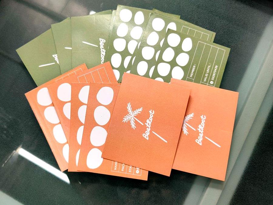 พิมพ์บัตรสะสมแต้ม คูปอง และนามบัตร Namecard พิมพ์คมชัด วัสดุคุณภาพ เหมาะสำหรับร้านค้า บริษัท และงานโปรโมชัน