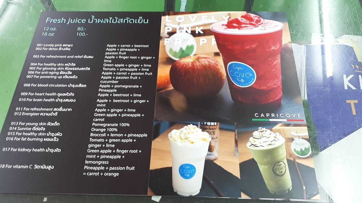 ป้ายร้านกาแฟ ป้ายเมนู ป้ายราคา - Octopus Media Solutions