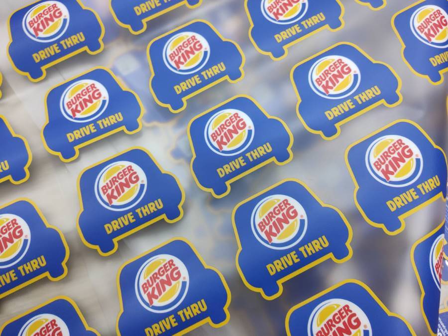 Static Cling Film พิมพ์สองด้าน นิติบุคคล สติ๊กเกอร์โครงการ คำเตือน สติ๊กเกอร์สูญญากาศ