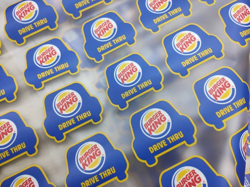 Static Cling Film พิมพ์สองด้าน นิติบุคคล สติ๊กเกอร์โครงการ คำเตือน สติ๊กเกอร์สูญญากาศ