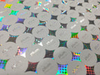 สติ๊กเกอร์โฮโลแกรม Hologram Sticker กันปลอม สะท้อนแสงหลากสี เพิ่มมูลค่าแบรนด์ เหมาะสำหรับฉลากสินค้า และงานพรีเมียม
