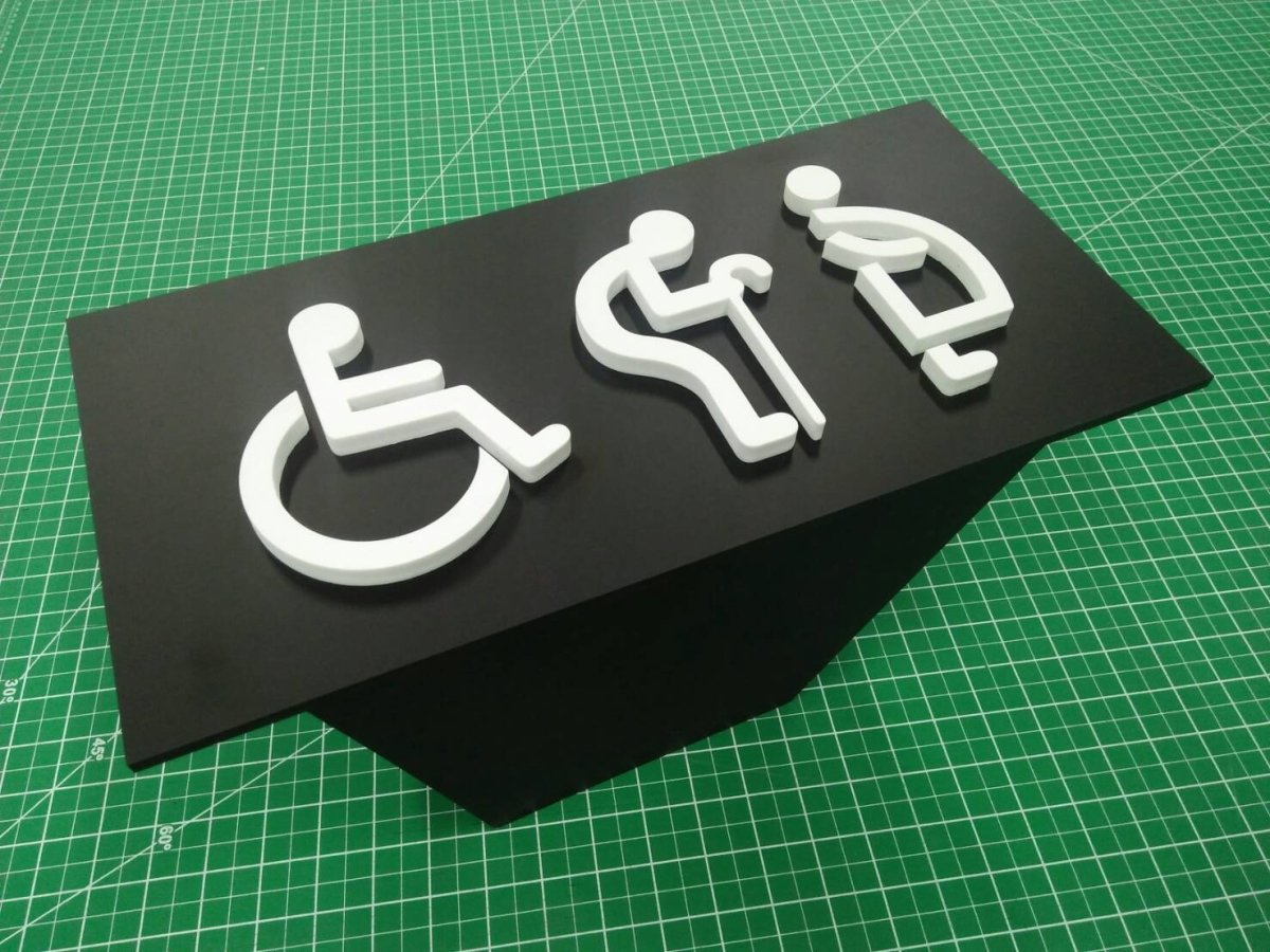 ป้ายห้องน้ำ ป้ายสแตนเลสกัดกรด ตัวอย่างป้ายห้องน้ำสวยๆ ป้ายกัดกรด