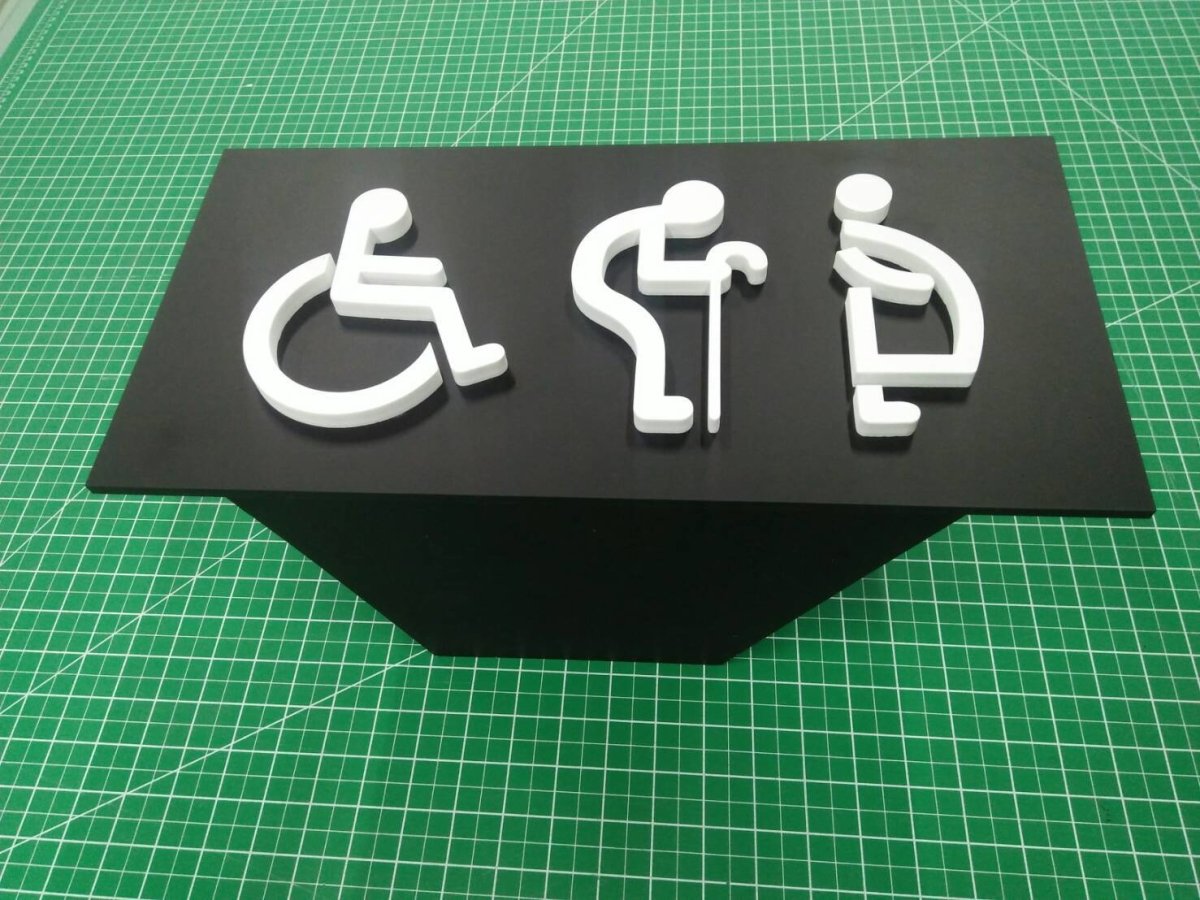 ป้ายห้องน้ำ ป้ายพลาสวูดทำสี ตัวอย่างป้ายห้องน้ำเก๋ๆ ไอเดียป้ายห้องน้ำ