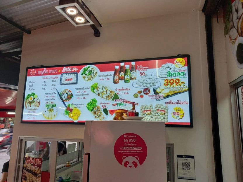 ป้ายไฟ LED Slim Lightbox ป้ายกรอบไฟแบบบาง ดีไซน์ทันสมัย สว่างคมชัด เหมาะสำหรับป้ายโฆษณา หน้าร้าน และงานโปรโมชัน