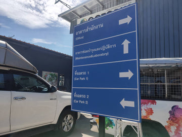 ป้ายบอกทาง ป้ายสัญลักษณ์ ป้ายบอกทางในอาคาร — Wayfinding System