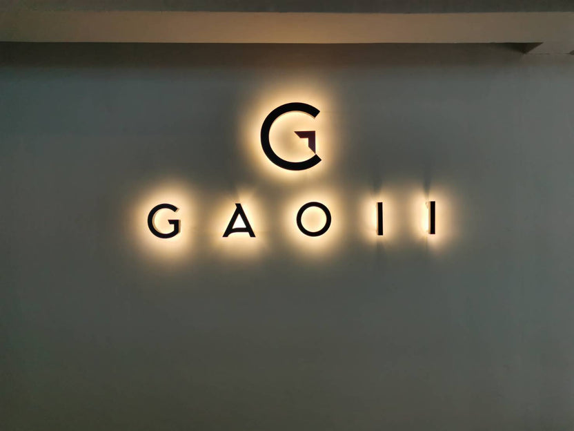 ป้ายอักษร โลโก้ ซิงค์ มีไฟ ดีไซน์หรูหรา ทนทาน เหมาะสำหรับร้านค้า บริษัท และอาคารพาณิชย์