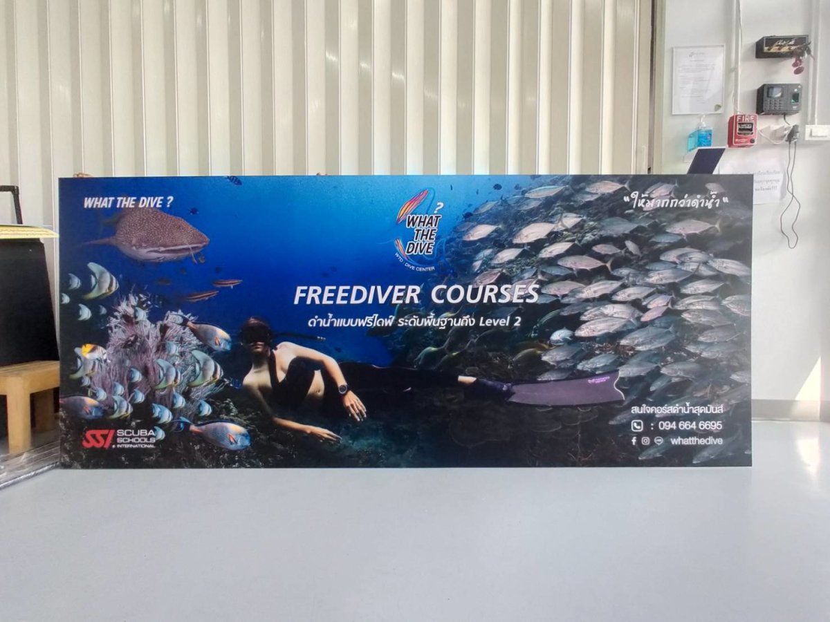 ป้ายพลาสวูดติดสติกเกอร์ ป้ายทรู้ป ป้ายถือโฆษณา plastwood ป้ายรณรงค์ ป้ายเดินขวน