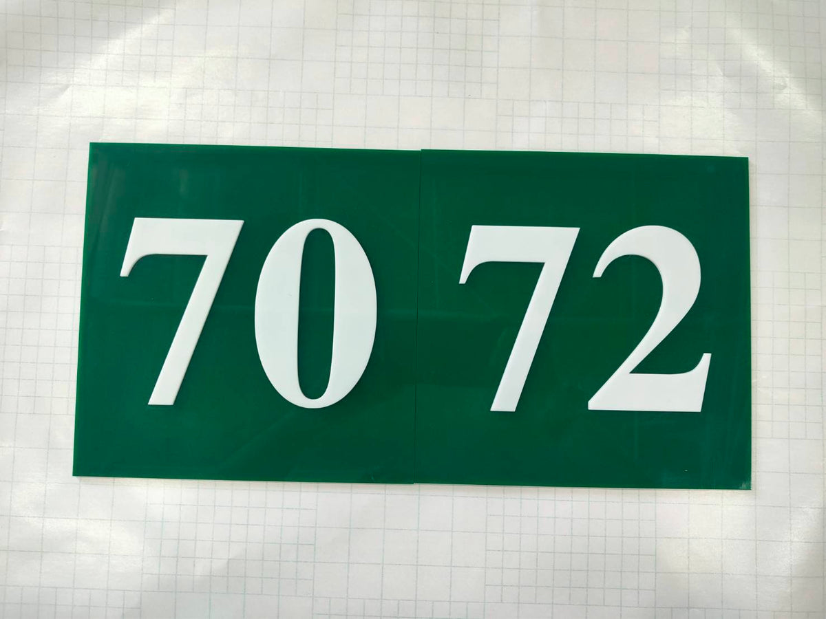 ป้ายบ้านเลขที่ และป้ายเลขที่ห้อง พิมพ์คมชัด ดีไซน์หรูหรา ทนทาน เหมาะสำหรับบ้าน อาคารชุด คอนโด และสำนักงาน