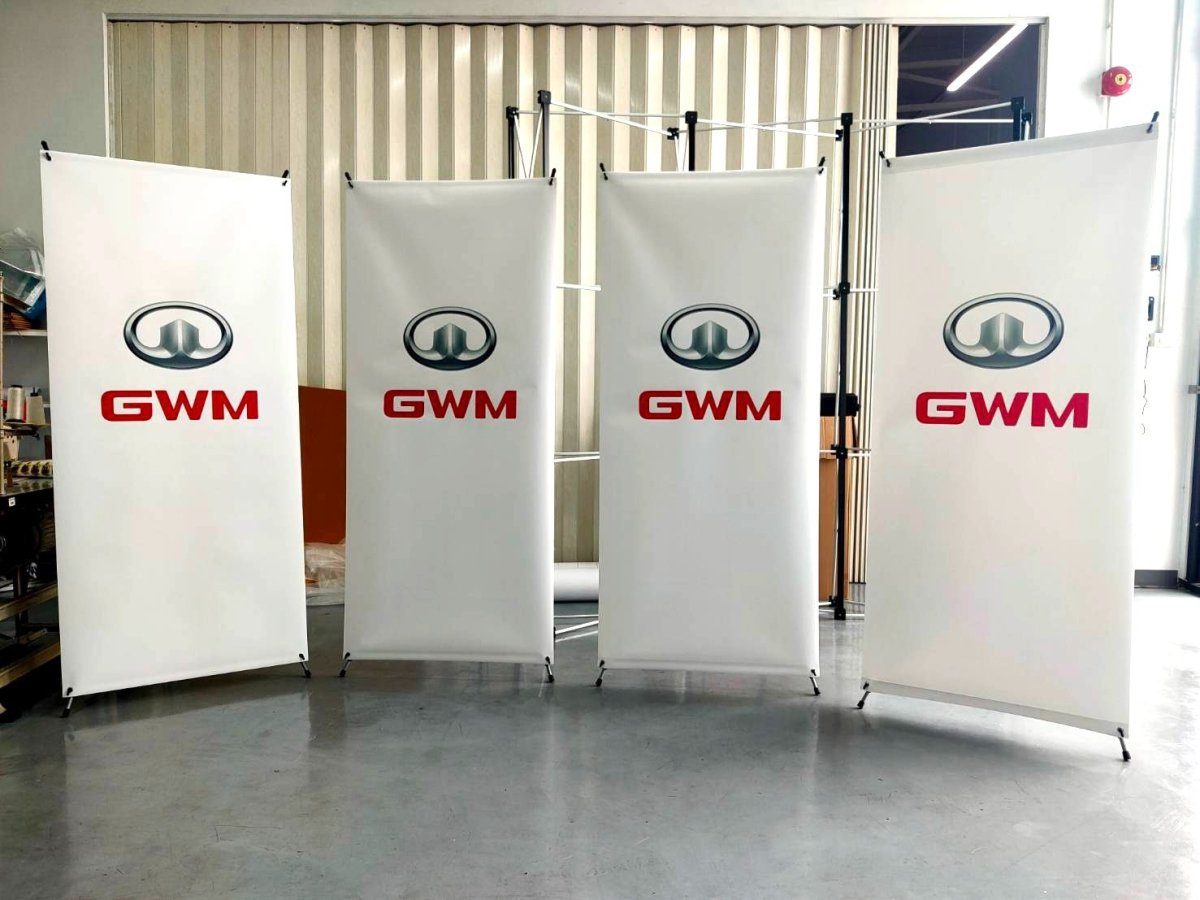 x-stand พร้อมงานพิมพ์ สื่อส่งเสริมการตลาด ป้ายหน้าบูธ สื่อ ณ จุดขาย