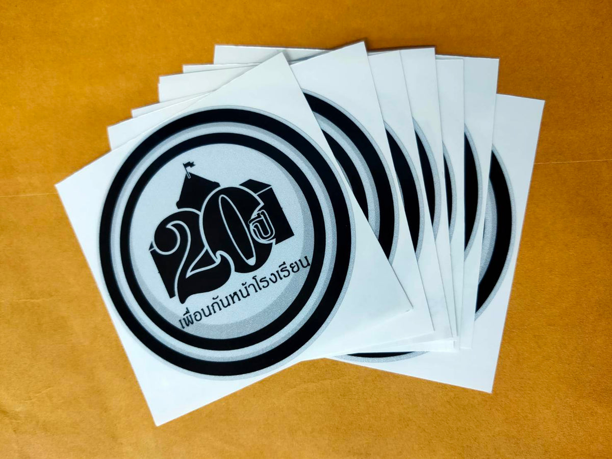 สติ๊กเกอร์กันน้ำ สติ๊กเกอร์ PVC PP สติ๊กเกอร์ไดคัท - Octopus Media Solutions