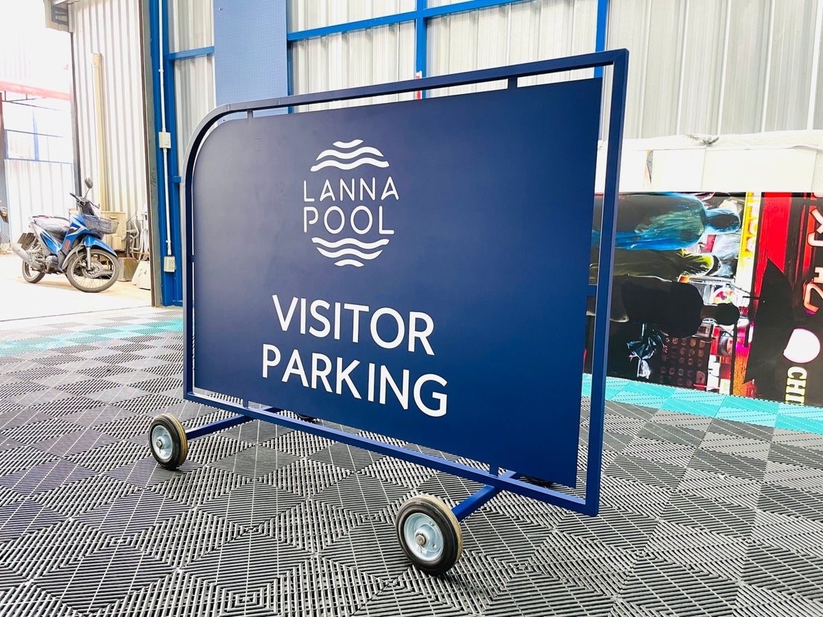 ป้ายโรงแรม ดีไซน์หรูหรา แข็งแรง ทนทาน เหมาะสำหรับโรงแรม รีสอร์ท และธุรกิจท่องเที่ยว