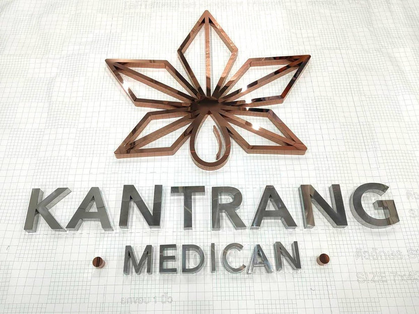 ป้ายตัวอักษรสแตนเลส Stainless Steel Letter Signage หรูหรา แข็งแรง ทนทาน เหมาะสำหรับป้ายบริษัท อาคาร และงานตกแต่ง