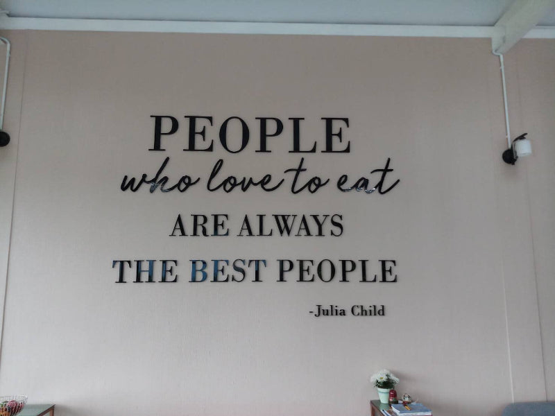 ป้ายอะคริลิค ราคา ร้านขายอาหารสุขภาพ ติดผนังเบา สีเขียว สติ๊กเกอร์ปริ้นท์ลาย