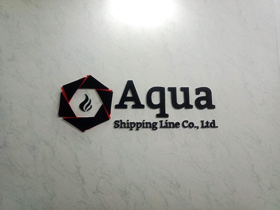 ป้ายอักษรอะคริลิก ตัวตัวอักษร ภาษาอังกฤษ ราคาถูก อะคริลิกตัวนูน ทำสี พร้อมติดตั้ง ป้ายโลโก้ Logo บริษัท