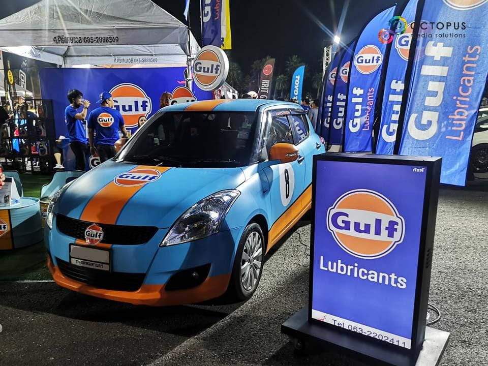 สติ๊กเกอร์ติดรถ Car Wrap แร็ปสติ๊กเกอร์ วัสดุคุณภาพสูง 3M พิมพ์คมชัด ติดทนทาน เหมาะสำหรับโฆษณาและตกแต่งรถทุกประเภท